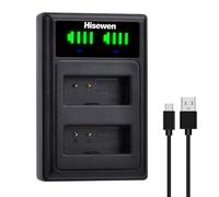 Hisewen LP-E10 Dual Charger for Canon EOS 2000D 3000D 4000D 1100D 1200D 1300D 1500D Rebel T7 T6 T5 T3 T100 Kiss X90 X80 X70 X50 Camera