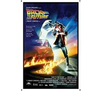 HISIMPLE Retro Metal Tin Sign 8x12 inches Back to the Future Pulp Fiction Movie Poster Wall Art for Living Room