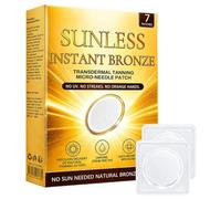 Hiskin Sunless Instant Bronze Patch, Tanning Patches, Sun-Free Glow Micro-needle Patch Tanning, Natural Ingredients,Suitable For All Skin Types (1Box)