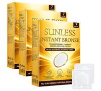 Hiskin Sunless Instant Bronze Patch, Tanning Patches, Sun-Free Glow Micro-needle Patch Tanning, Natural Ingredients,Suitable For All Skin Types (3Box)