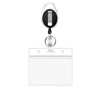 Hislaves ID Badge Holder with Clip Badge Reels Retractable Heavy Duty ID Card Vertical Lanyard Holder Name Holder Office Supplies