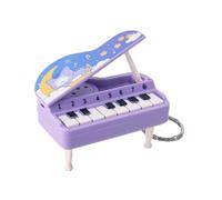 Hislaves Kids Mini Electronic Piano Toy Music Interactive Portable Decoration Hanging Pendant Keychain Keyring Piano Working Finger