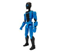 Hislaves Mark Grayson Action Figure, 3D Printed Fully Articulated Collectible Figurine, Anime Movable Joint Model for Desktop Display Anime Fans Gift 14cm (Invincible (Blue & Black Suit))