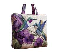 Hislaves Sea Turtle Quilted Tote Bag for Women, Vintage Bohemian Patchwork Canvas Quilted Tote, Eco-Friendly Reusable Beach Bag Ocean Animal Travel Shopping Grocery Bag