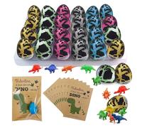 Hislaves Valentine's Day Gifts for Kids - 24 Pack Dinosaur Egg Hatching Cards with Dino Toys - Fun Dinosaur Valentines Day Cards for Classroom Exchange, Party Favors, and School Celebrations (30PCS)
