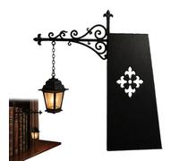 Hislaves Vintage Library Lantern Bookshelf Lamp Warm LED Nightlight Portable Insertable Shelf Lighting Hanging Ornament Decor for Reading Nook Home Desk Literary Gift for Book Lovers