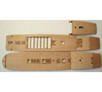 HiSModel HMS Victory 1:100 Wood Deck Kit Oak Veneer 0.3mm with Cannon Deck and Accessories