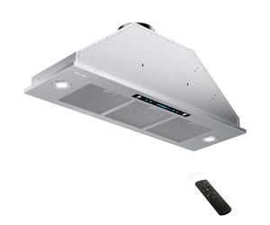 HisoHu Insert Range Hood 36 Inch, 900 CFM with Ducted Convertible Ductless (Kit Included), 4 Speed Gesture Sensing&Touch Control Panel, Stainless Steel Kitchen Vent (36 Inch)