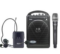 Hisonic HS122BT-HL Portable and Rechargeable PA System with Dual Wireless Microphones & Bluetooth Connection