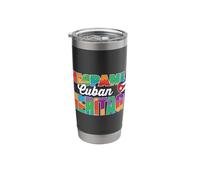 Hispanic Cuban Heritage USA Stainless Steel Insulated Tumbler