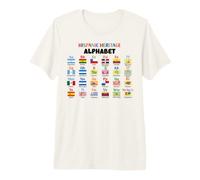 Hispanic Heritage Alphabet Learning ABC Premium T-Shirt