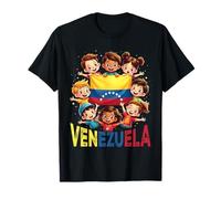 Hispanic Heritage Month Costume Venezuela Flag Pride Kids T-Shirt
