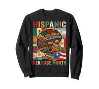 Hispanic Heritage Month Countries Flags Profile Sweatshirt