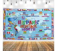 Hispanic Heritage Month Decorations Latin American Banner Spanish Classroom Decorations National Hispanic Heritage Month Decorations for Classroom Home
