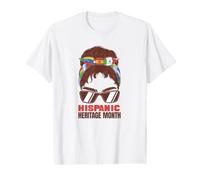 Hispanic Heritage Month Flags Cultural Pride Celebration Value Graphic T-Shirt