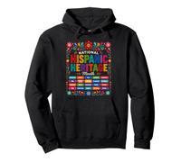 Hispanic Heritage Month Flowers Latino Country Men Women Kid Pullover Hoodie