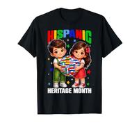 Hispanic Heritage Month Latin Countries Flags Kid Boy Girl T-Shirt