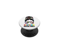 Hispanic Heritage Month Messy Bun Latin Pride Flags PopSockets Adhesive PopGrip