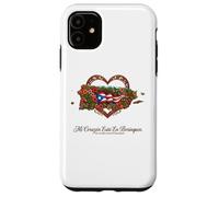 Hispanic Heritage Puerto Rico Mi Corazón Borinquen Case for iPhone 11