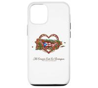 Hispanic Heritage Puerto Rico Mi Corazón Borinquen Case for iPhone 12/12 Pro