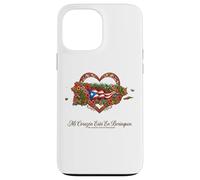 Hispanic Heritage Puerto Rico Mi Corazón Borinquen Case for iPhone 13 Pro Max