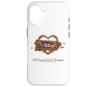 Hispanic Heritage Puerto Rico Mi Corazón Borinquen Case for iPhone 16