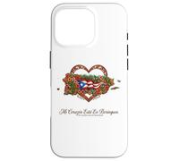 Hispanic Heritage Puerto Rico Mi Corazón Borinquen Case for iPhone 16 Pro