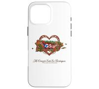 Hispanic Heritage Puerto Rico Mi Corazón Borinquen Case for iPhone 16 Pro Max