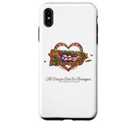 Hispanic Heritage Puerto Rico Mi Corazón Borinquen Case for iPhone XS Max