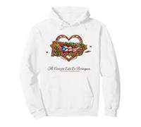 Hispanic Heritage Puerto Rico Mi Corazón Borinquen Pullover Hoodie