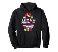Hispanic Latin Heritage Month Latino Countries Flags United Pullover Hoodie
