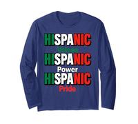 Hispanic Voices Power Pride Apparel Mexican Heritage Colors Long Sleeve T-Shirt