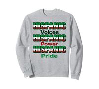 Hispanic Voices Power Pride Apparel Mexican Heritage Colors Sweatshirt