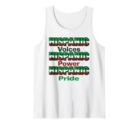 Hispanic Voices Power Pride Apparel Mexican Heritage Colors Tank Top