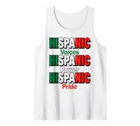 Hispanic Voices Power Pride Apparel Mexican Heritage Colors Tank Top