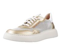 Hispanitas for woman. HV243412 Oceania gold leather trainers (38), Flat, Laces, Casual