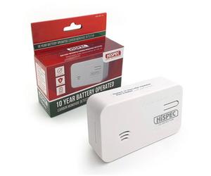 Hispec Battery Operated Carbon Monoxide Detector Powered By A 10 Year Battery Hsa/bc/10