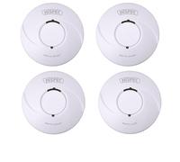 HiSPEC BATTERY Power Radio Frequency 3x Smoke & 1x Heat Detector RF10-PRO with 10Yr Sealed Lithium Battery