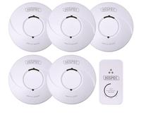 HiSPEC BATTERY Power Radio Frequency 4x Smoke, 1x Heat & 1x CO Detector RF10-PRO with 10Yr Sealed Lithium Battery