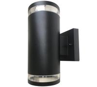 Hispec Coral Plus Up Down Wall Light - Black - Single