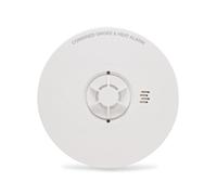 HiSPEC HSSA/OH/10 PULSE Mains Smoke and Heat Alarm c/w 10 Year Lithium Battery Backup (Full Unit)