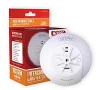 Hispec Mains Powered Heat Detector With 9V Battery Backup