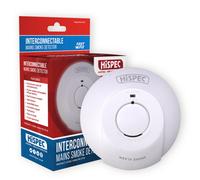 Hispec Mains Powered Smoke Alarm With 10 Year Battery Backup