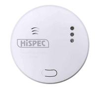 Hispec Mains Round Carbon Alarm - Radiofrequencyw/10Yr Pro