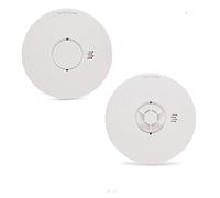 HiSPEC PULSE Mains 1x Optical Smoke Alarm & 1x Heat Alarm c/w 10 Year Lithium Battery Backup (Full Unit)