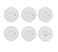 HiSPEC PULSE Mains 5x Optical Smoke Alarm & 1x Heat Alarm c/w 10 Year Lithium Battery Backup (Full Unit)