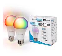 HiSpec Smartspec Smart Bulb 2Pack, Wifi. Works With Alexa, Google Home, Apple Home. Colour Changeable. Smart Light Nuuka60 Ack Matter E27