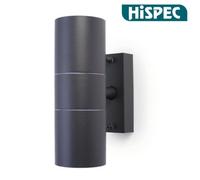 Hispec Up Down Exterior Wall Light - Mains Powered - Anthracite Grey