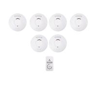 Hispec Wireless Interlink 4 X Smoke, 2 X Heat & Carbon Monoxide Lithium Battery