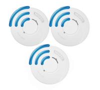 Hispec Wireless Interlinking 10 Year Sealed Battery Alarm Kit (Scottish And English Legislation Compliant) - 2 Smoke 1 Heat